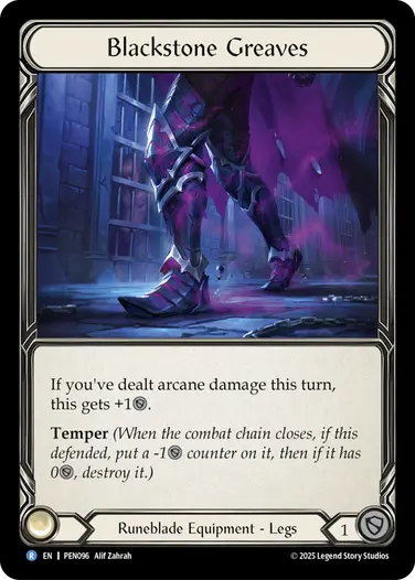 Blackstone Greaves PEN096 - Compendium of Rathe - Flesh and blood card