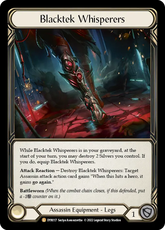 Blacktek Whisperers DYN117-RF - Dynasty - Flesh and blood card