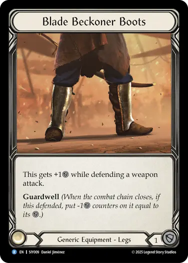 Blade Beckoner Boots SIY009 - Silver Age Chapter 1 - Iyslander - Flesh and blood card