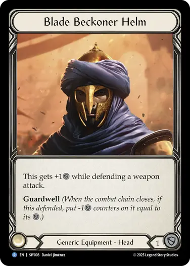 Blade Beckoner Helm SIY003 - Silver Age Chapter 1 - Iyslander - Flesh and blood card