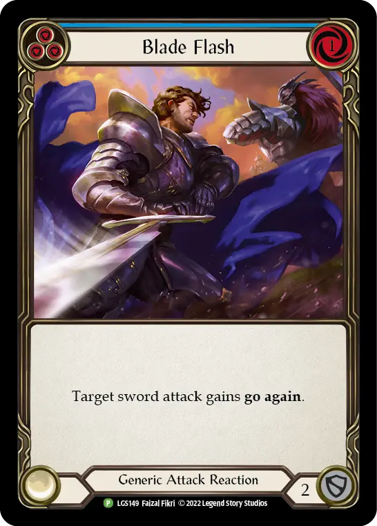 Blade Flash BLUE LGS149-RF - Armory - Evergreen - Flesh and blood card