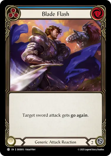 Blade Flash DDD013 - Dorinthea Demo Deck - Flesh and blood card