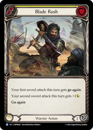 Blade Rush MPW063 - Mastery Pack Warrior - Flesh and blood card