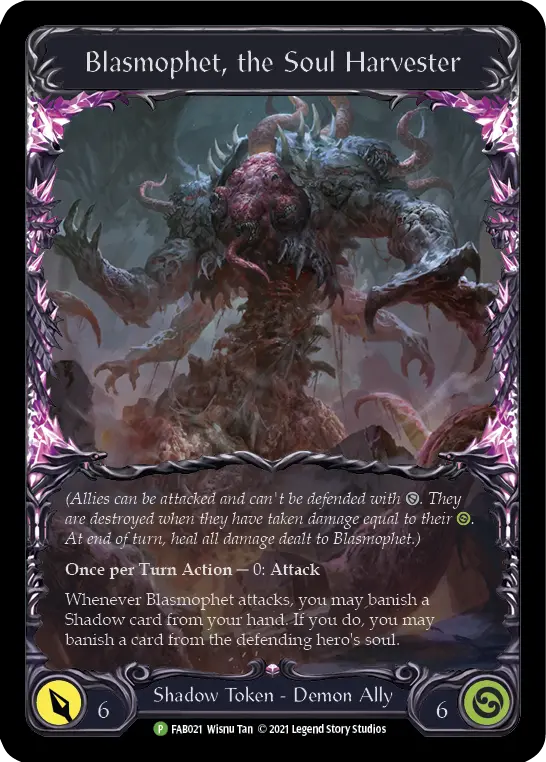 Blasmophet, the Soul Harvester FAB021-CF - Armory - Season 4 - Flesh and blood card