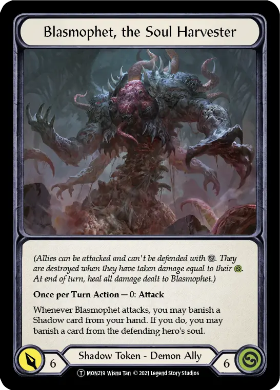 Blasmophet, the Soul Harvester U-MON219 - Monarch - Unlimited - Flesh and blood card