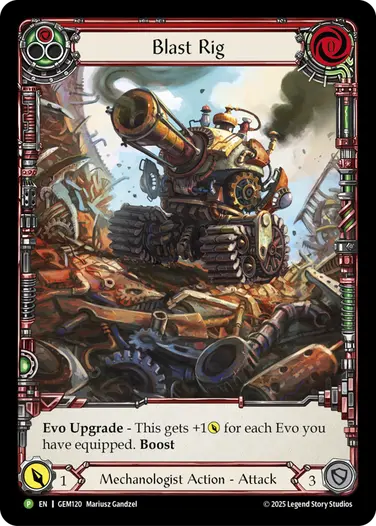 Blast Rig GEM120 - GEM - Pack 4 - Flesh and blood card