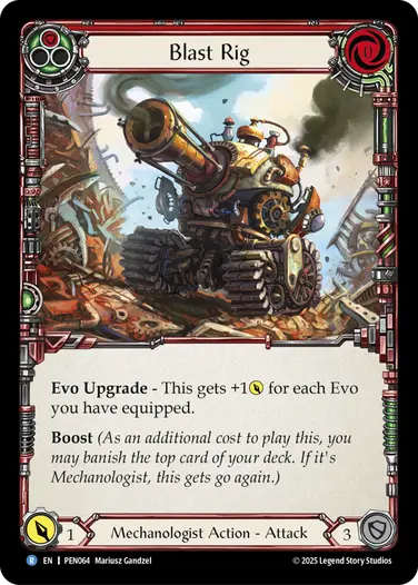 Blast Rig PEN064 - Compendium of Rathe - Flesh and blood card