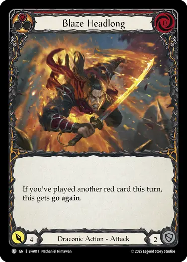 Blaze Headlong SFA011 - Silver Age Chapter 2 - Fai - Flesh and blood card