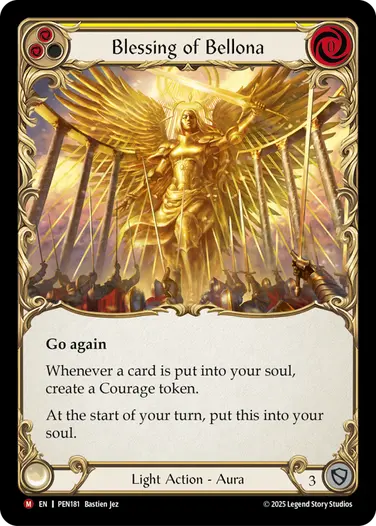Blessing of Bellona PEN181 - Compendium of Rathe - Flesh and blood card
