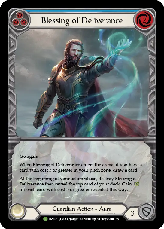 Blessing of Deliverance BLUE LGS025-RF - Armory - Season 3 - Flesh and blood card
