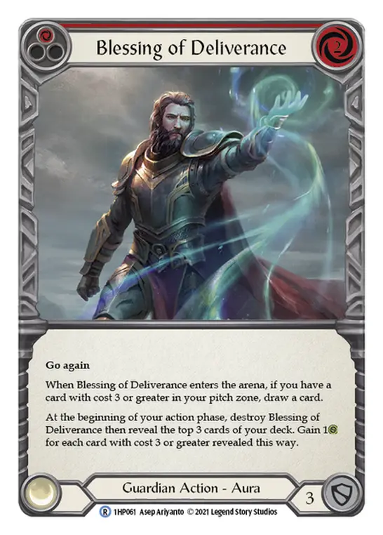 Blessing of Deliverance RED 1HP061 - History Pack 1 - Flesh and blood card