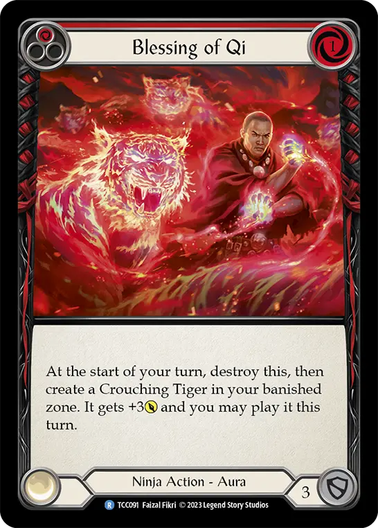 Blessing of Qi RED TCC091 - Round the Table: TCC x LSS - Flesh and blood card