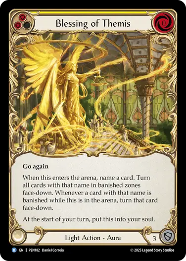 Blessing of Themis PEN182 - Compendium of Rathe - Flesh and blood card