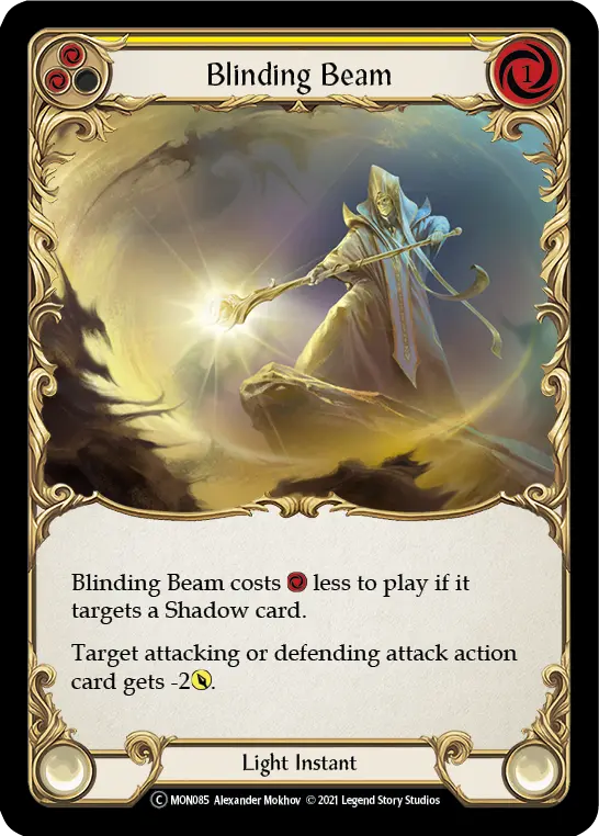 Blinding Beam YELLOW U-MON085-RF - Monarch - Unlimited - Flesh and blood card