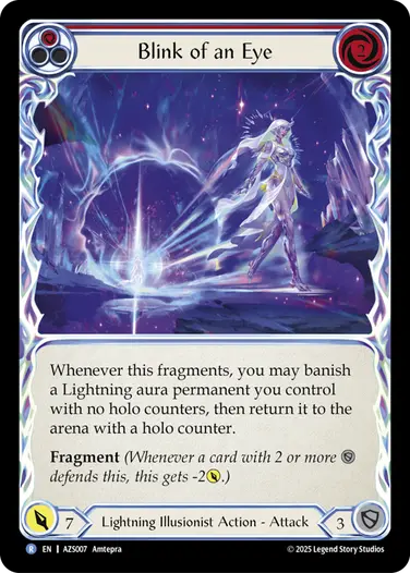 Blink of an Eye AZS007 - Armory Deck - Zyggy Starlight - Flesh and blood card