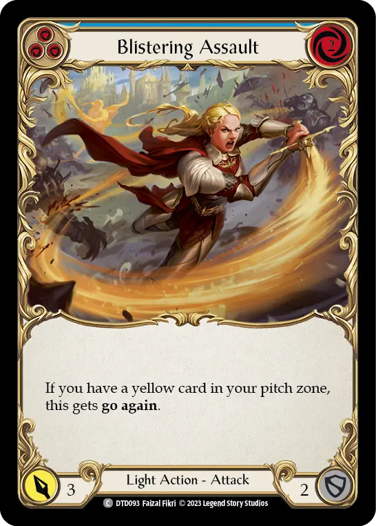 Blistering Assault BLUE DTD093 - Dusk till Dawn - Flesh and blood card