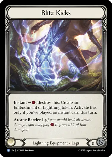 Blitz Kicks AZS006-RF - Armory Deck - Zyggy Starlight - Flesh and blood card