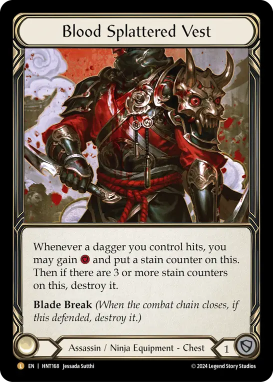 Blood Splattered Vest HNT168-RF - The Hunted - Flesh and blood card