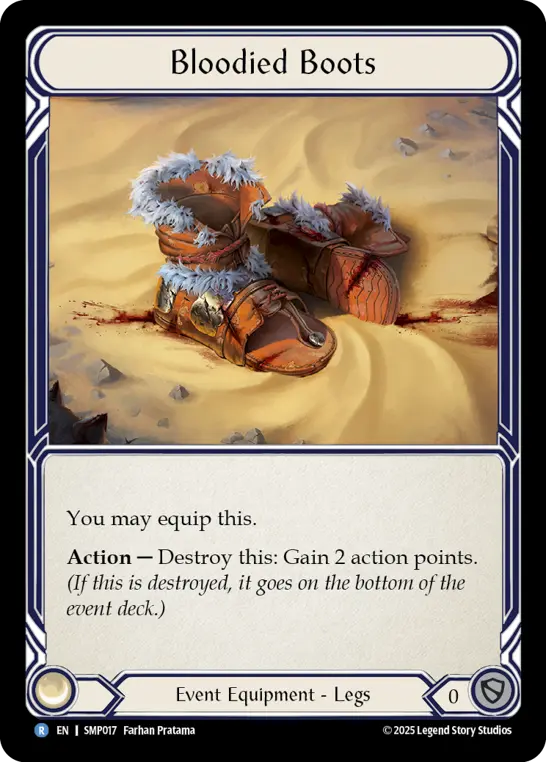 Bloodied Boots SMP017 - Smash Palace - Flesh and blood card