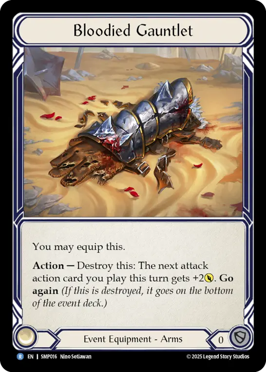 Bloodied Gauntlet SMP016 - Smash Palace - Flesh and blood card