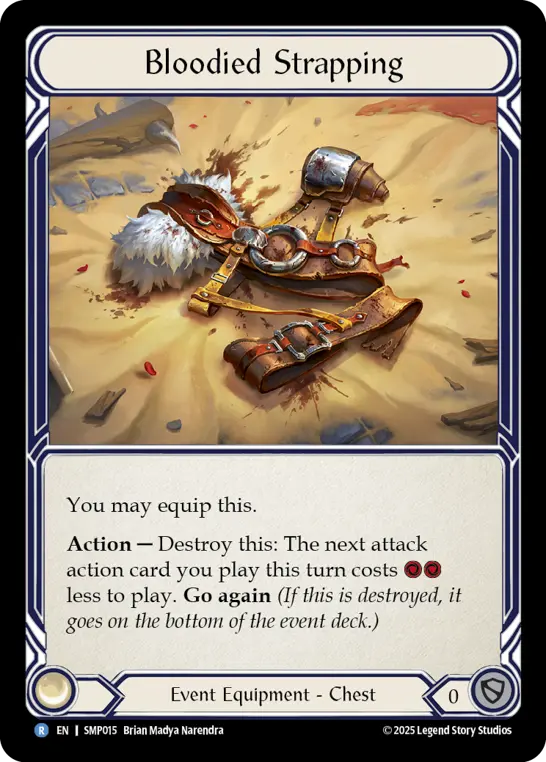 Bloodied Strapping SMP015 - Smash Palace - Flesh and blood card