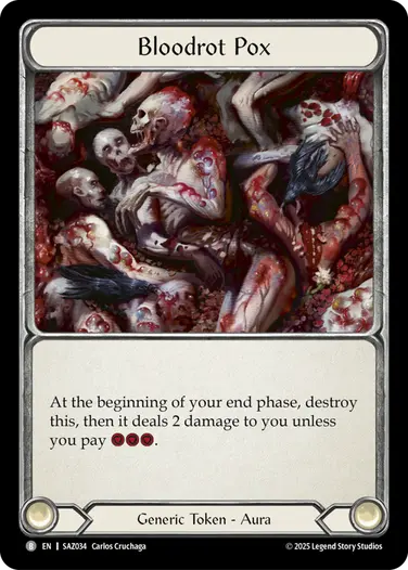 Bloodrot Pox SAZ034 - Silver Age Chapter 2 - Azalea - Flesh and blood card