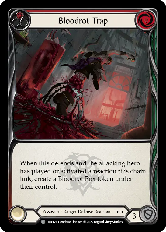 Bloodrot Trap RED OUT171 - Outsiders - Flesh and blood card