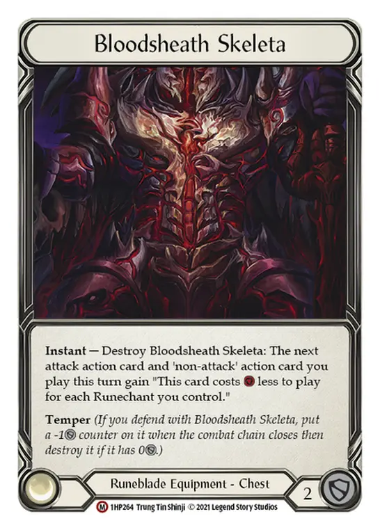 Bloodsheath Skeleta 1HP264 - History Pack 1 - Flesh and blood card