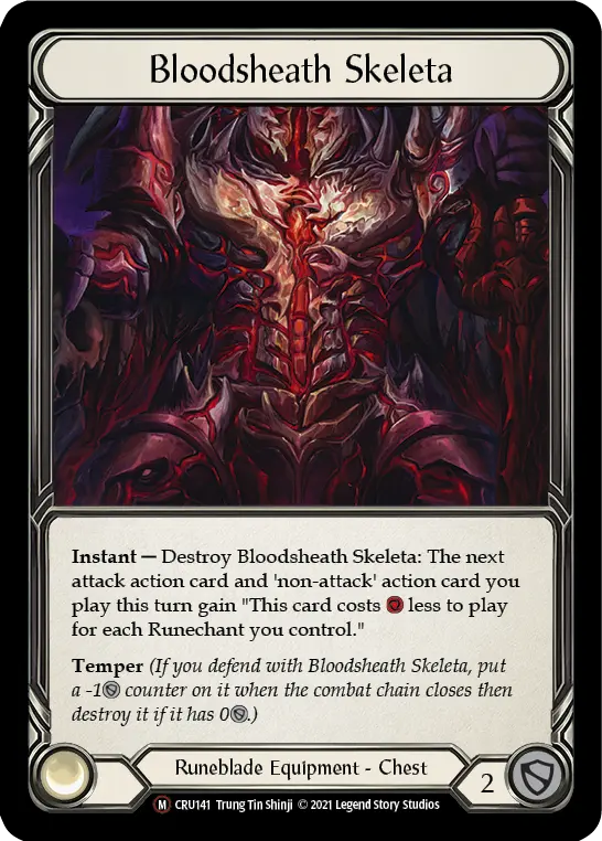 Bloodsheath Skeleta U-CRU141-RF - Crucible of War - Unlimited - Flesh and blood card