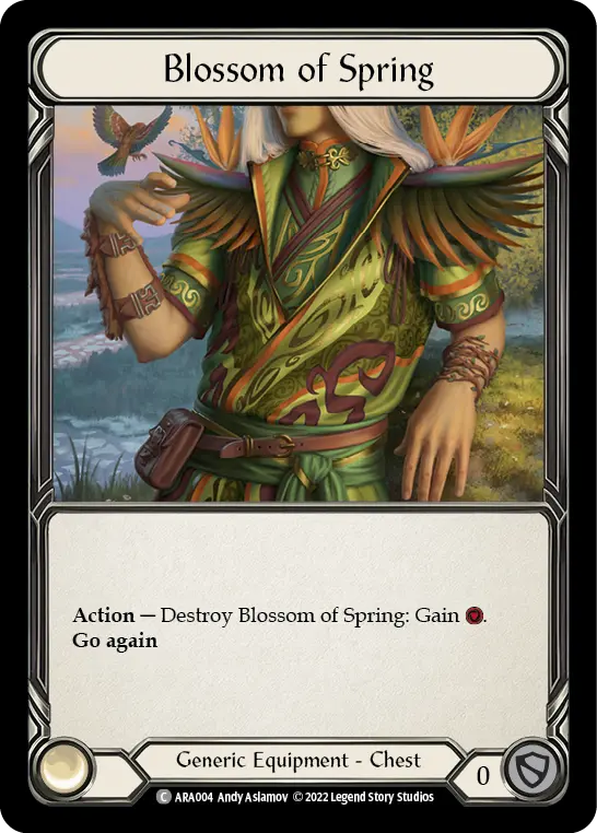 Blossom of Spring ARA004 - Arakni - Blitz Deck - Flesh and blood card