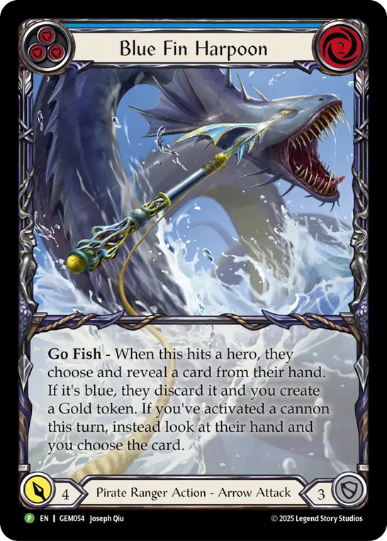Blue Fin Harpoon BLUE GEM054 - GEM - Pack 2 - Flesh and blood card