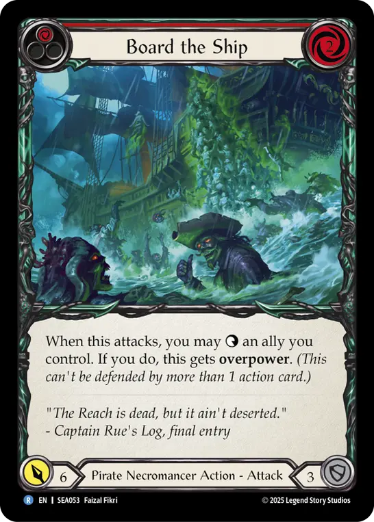 Board the Ship RED SEA053 - High Seas - Flesh and blood card