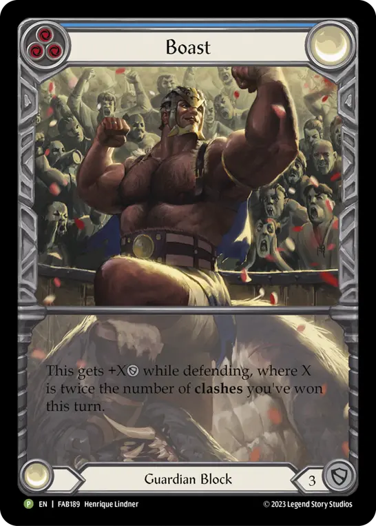 Boast BLUE FAB189-CF - Marketing - Content Creators Heavy Hitters - Flesh and blood card