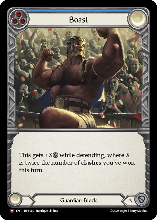 Boast BLUE HVY060 - Heavy Hitters - Flesh and blood card