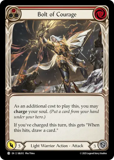 Bolt of Courage SBL012 - Silver Age Chapter 3 - Boltyn - Flesh and blood card