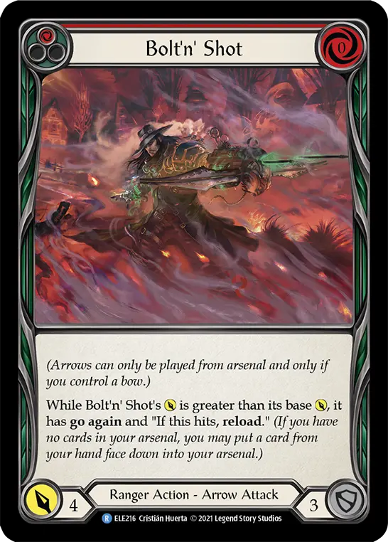 Bolt'n' Shot RED ELE216 - Tales of Aria - Flesh and blood card