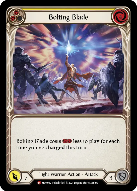Bolting Blade YELLOW MON032 - Monarch - Flesh and blood card