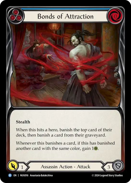Bonds of Attraction BLUE NUU016 - Nuu - Blitz Deck - Flesh and blood card
