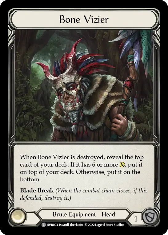 Bone Vizier RVD003-RF - Classic Battles: Rhinar vs Dorinthea - Flesh and blood card