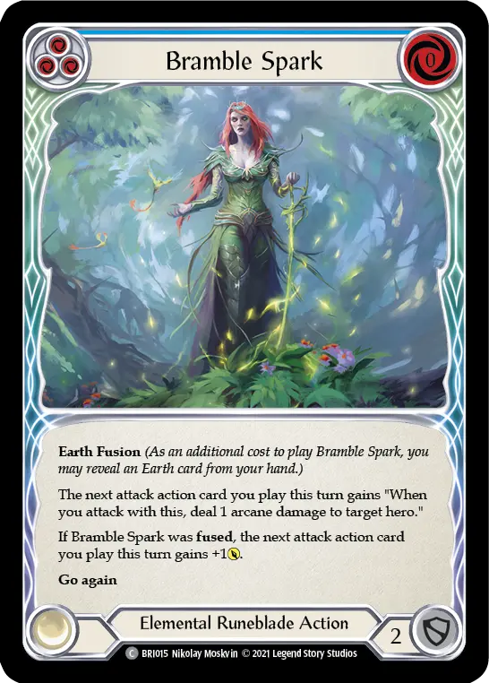 Bramble Spark BLUE BRI015 - Briar - Blitz Deck - Flesh and blood card