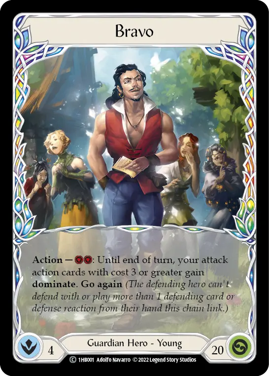 Bravo 1HB001 - Bravo - Blitz Deck - Flesh and blood card