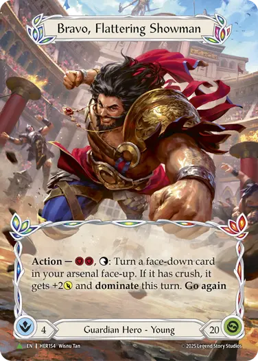 Bravo, Flattering Showman HER154-MV - Skirmish - Season 13 - Flesh and blood card