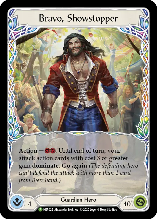 Bravo, Showstopper HER022-RF - Buy-a-Box - Crucible of War - Flesh and blood card