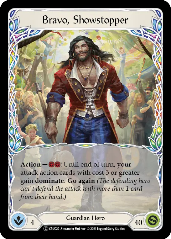 Bravo, Showstopper U-CRU022 - Crucible of War - Unlimited - Flesh and blood card