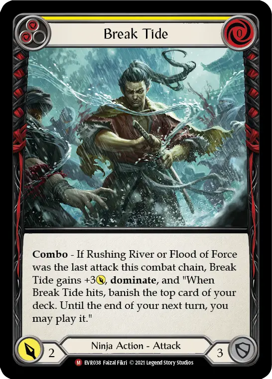 Break Tide YELLOW EVR038 - Everfest - Flesh and blood card