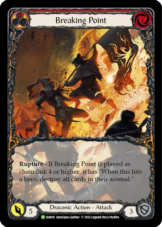 Breaking Point RED FAB091-RF - Marketing - Breaking Point Uprising - Flesh and blood card