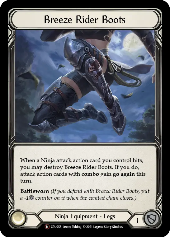 Breeze Rider Boots U-CRU053-RF - Crucible of War - Unlimited - Flesh and blood card