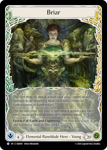 Briar SBA001 - Silver Age Chapter 3 - Briar - Flesh and blood card