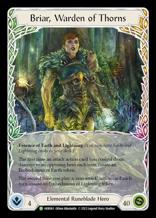 Briar, Warden of Thorns HER063-CF - Prize Wall - Exclusive 2022 - Flesh and blood card