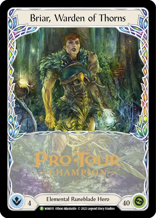 Briar, Warden of Thorns WIN015-CF - Pro Tour Champion Cards - Flesh and blood card